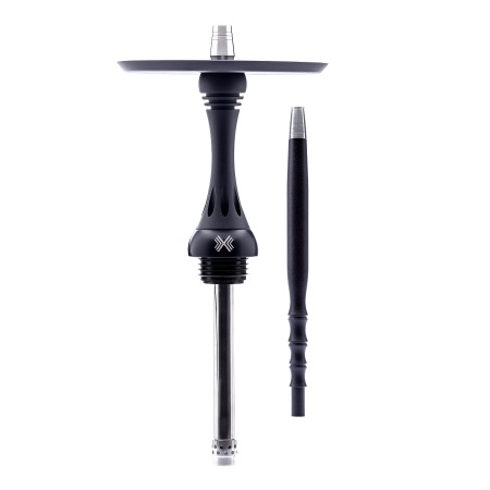 Шахта Alpha Hookah X (Black Matte, 49 см, Шахта, Шланг, Мундштук, 14 мм, Нержавеющая сталь, Да)