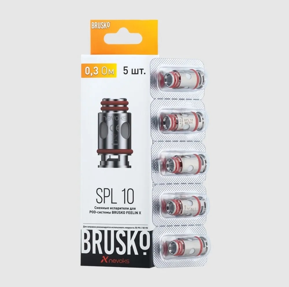 Испаритель BRUSKO Nevoks FEELIN SPL-10, 0.3 Ом 1/5
