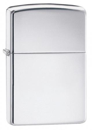 Зажигалка ZIPPO Classic с покрытием High Polish Chrome, латунь/сталь, серебристая, глянцевая (250)