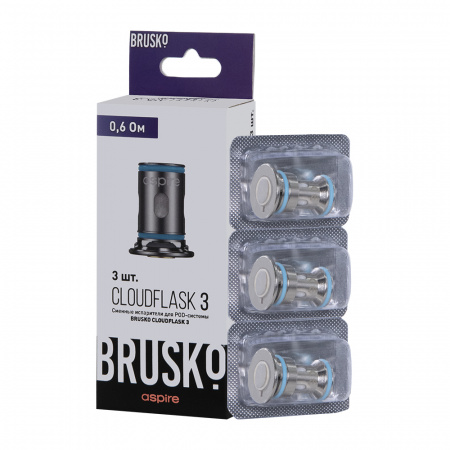 Испаритель Brusko CLOUDFLASK 3 1/3 (0.6 Ом)