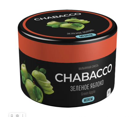 Chabacco 50г (Medium, Green Apple)