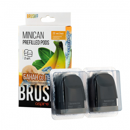 Картридж Brusko Minican 2.4ml 1/2 (Банан со льдом)
