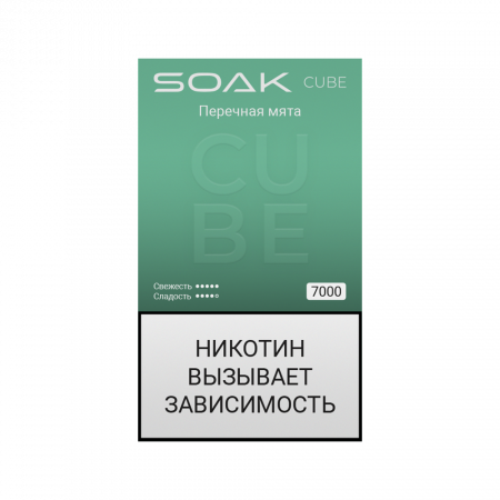 SOAK CUBE 7000тяг (Перечная мята)