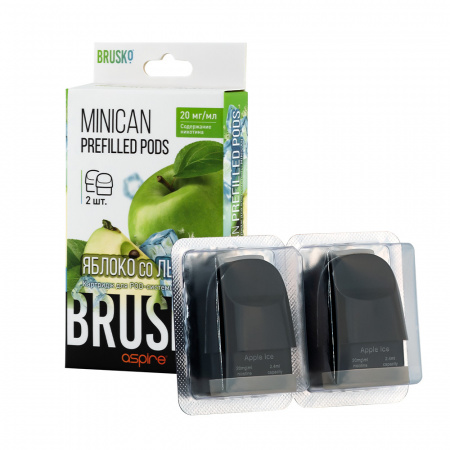 Картридж Brusko Minican 2.4ml 1/2 (Яблоко со льдом)