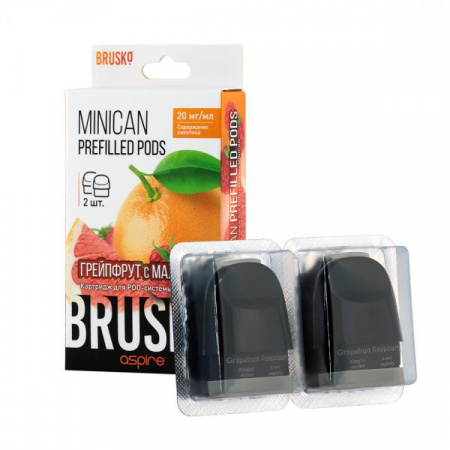 Картридж Brusko Minican 2.4ml 1/2 (Грейпфрут с малиной)