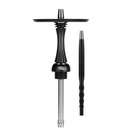 Шахта Alpha Hookah X Reverse (Black Matte, 49 см, 14 мм, Шахта, Шланг, Мундштук, Нержавеющая сталь, Да)