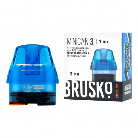 Картридж Brusko MINICAN 3 (цветн.) 1/1 (Синий)