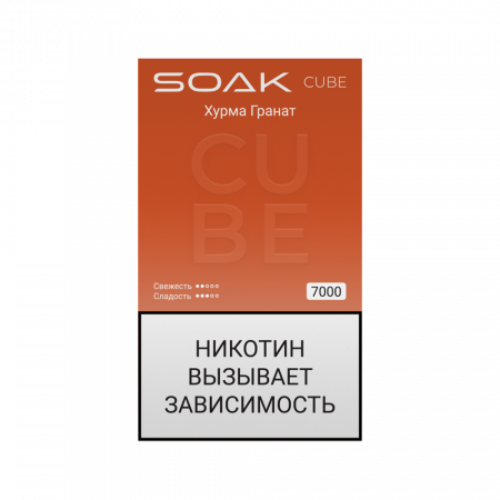 SOAK CUBE 7000тяг (Хурма Гранат)
