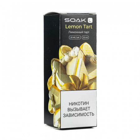 Жидкость SOAK L 30ml 20mg (Лимонный тарт, Light)
