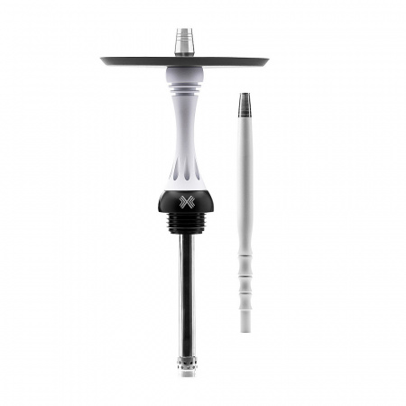 Шахта Alpha Hookah X (Snow White, 49 см, Шахта, Шланг, Мундштук, 14 мм, Нержавеющая сталь, Да)