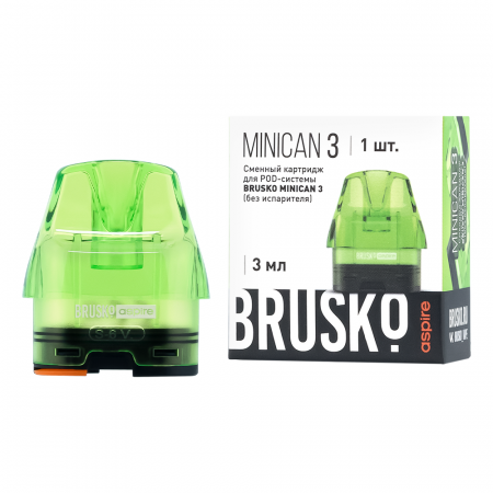 Картридж Brusko MINICAN 3 (цветн.) 1/1 (Зеленый)
