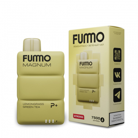 Fummo MAGNUM 7500тяг (Лемонграсс Зеленый Чай)