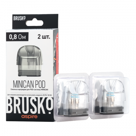 Картридж Brusko Minican 0.8 ohm 3ml 1/1 (Прозрачный)